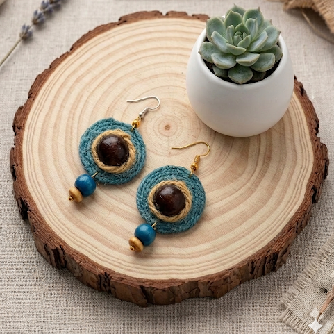 Boho Jute Earrings
