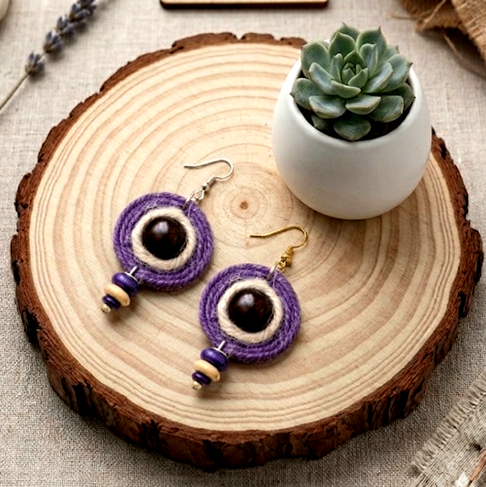 Boho Jute Earrings
