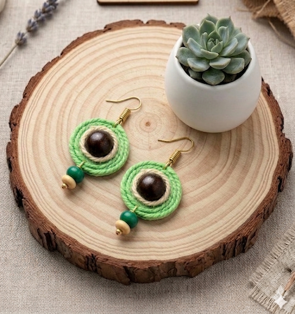 Boho Jute Earrings