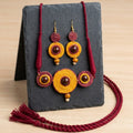 Boho Jute Jewelry Set – Necklace & Earrings, Ring